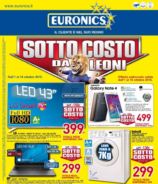 Euronics e Trony i volantini e le offerte di ottobre