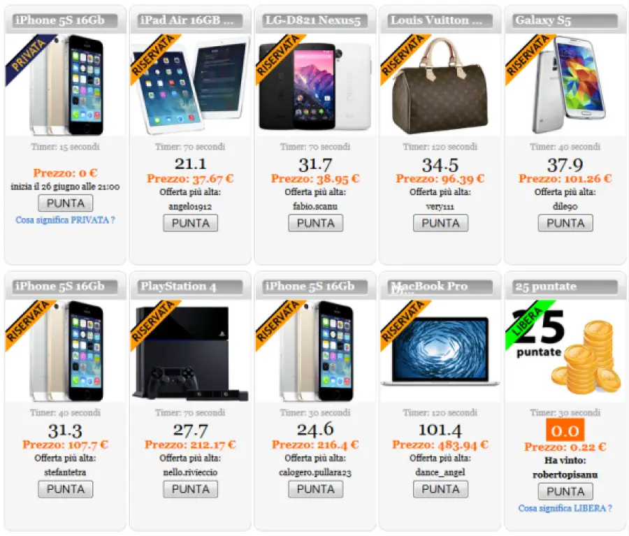 La verifica partita iva nelle aste al centesimo online