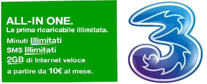 Offerte e promozioni TRE aprile 2015: ALL IN ONE silver e gold