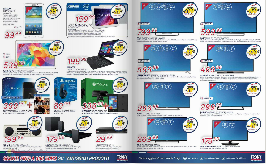Volantino Trony: Offerte dal 12 al 26 marzo 2015