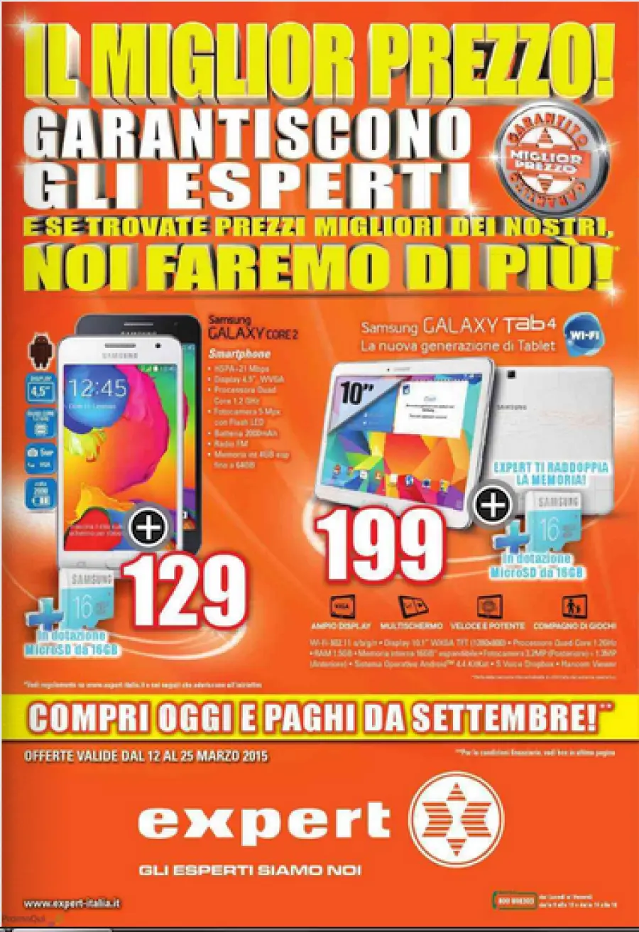 Offerte volantino Expert dal 12 al 25 marzo 2015