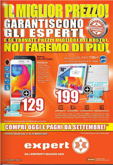 Offerte volantino Expert dal 12 al 25 marzo 2015