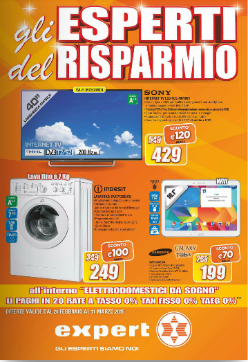 Offerte Volantino Expert dal 28 febbraio all'11 marzo 2015