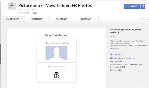 Facebook, con Picturebook addio alla privacy?